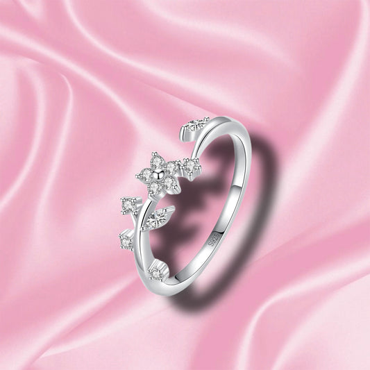 'Flower Petal' Sterling Silver Ring